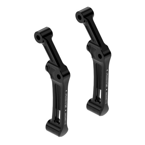 Rick's Motorcycles Clubstyle Bremssattel-Adapter Schwarz 300/292 mm, Vorne Links & Rechts, 108 mm Radial-Bremssattelaufnahme