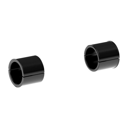 Rick's Motorcycles Adaptateur Riser Clubstyle 32 mm à 25.4 mm, Aluminium Anodisé Gloss Black, Kit de 4 Pièces