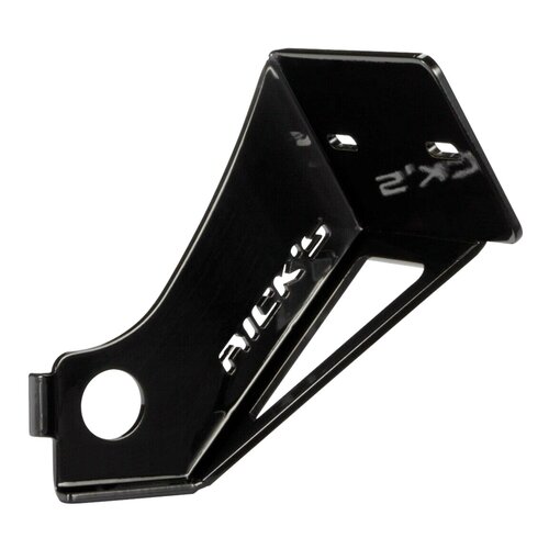 Rick's Motorcycles Support de Plaque d'Immatriculation Latéral Noir Brillant pour Plaques Suisses (18x14 cm) avec Éclairage LED