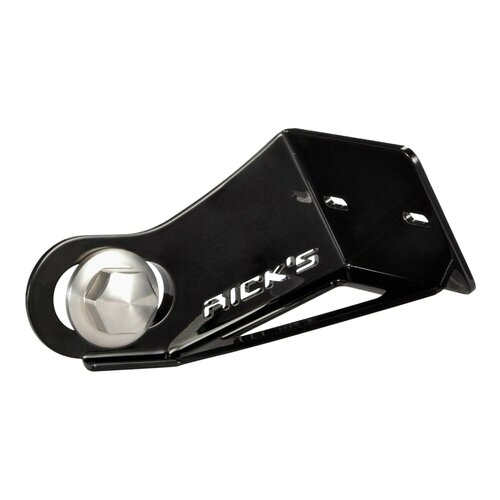 Rick's Motorcycles Kit Support de Plaque Latéral Court Noir avec Éclairage LED et Support en Acier Inoxydable Thermolaqué
