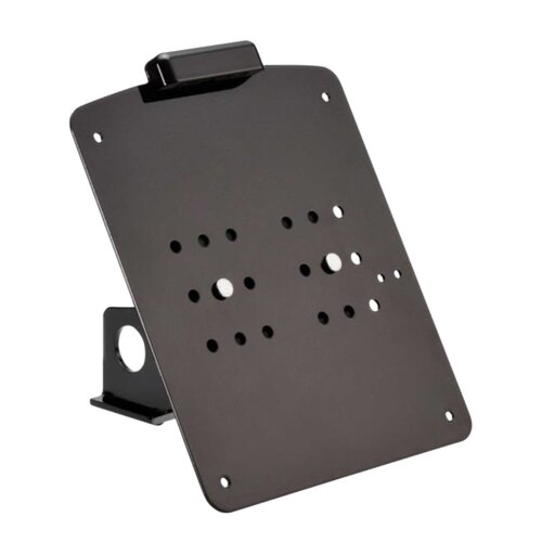 Rick's Motorcycles Gloss Black Side Mount License Plate Bracket for Swiss License Plates (18x14 cm) with LED Light