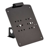 Side Mount License Plate Kit Short Black - Gloss Black Powder Coated Stainless Steel for 18 x 20 cm German Plates