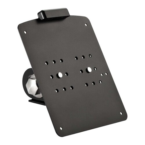 Rick's Motorcycles Gloss Black Powder Coated Stainless Steel Side Mount License Plate Bracket Short for Swiss 18x14 cm Plates