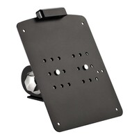 Short Side Mount License Plate Bracket In Matte Black Powder Coated Stainless Steel For 18x20 Cm German Plates