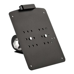 Short Side Mount License Plate Bracket In Matte Black Powder Coated Stainless Steel For 18x20 Cm German Plates