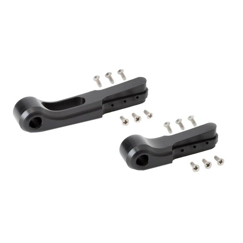 Rick's Motorcycles Good Guys Kit Leviers de Frein et Embrayage Réglables 6 Positions Noir Anodisé en Aluminium Billette