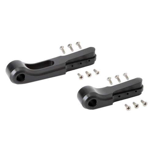 Rick's Motorcycles Good Guys Rem- & Koppelingshendelset Zwart Geanodiseerd 6-Staps Verstelbaar CNC Billet Aluminium