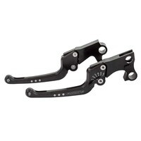 Good Guys CNC Massief Aluminium Rem- & Koppelingshendelset Zwart, 6-Traps Verstelbaar