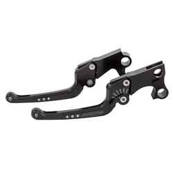 Good Guys CNC Massief Aluminium Rem- & Koppelingshendelset Zwart, 6-Traps Verstelbaar