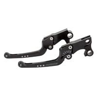 Good Guys 6-Step Adjustable Brake & Clutch Lever Set Black