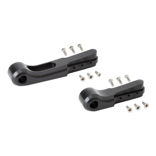 Rick's Motorcycles Good Guys 6-Stufen Verstellbares Brems- & Kupplungshebel-Set - Schwarz Eloxiert, Aluminium-Vollmaterial