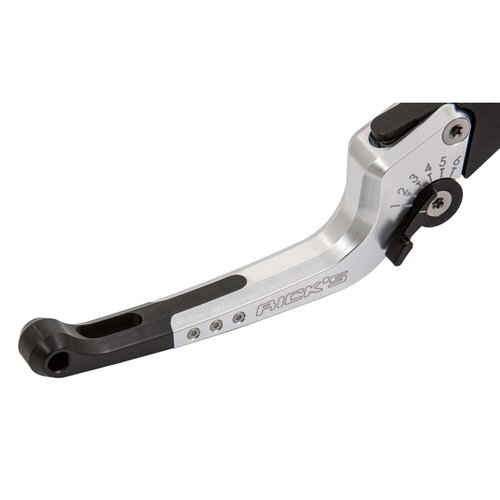 Rick's Motorcycles Good Guys 6-Stufen verstellbares Brems-/Kupplungshebelset Schwarz/Silber