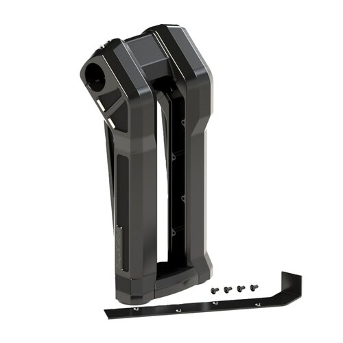 Rick's Motorcycles Clubstyle Pullback ST Kit rehausses guidon 10" Noir - Aluminium usiné CNC 3D, pince de guidon 1-1/4" (32mm)
