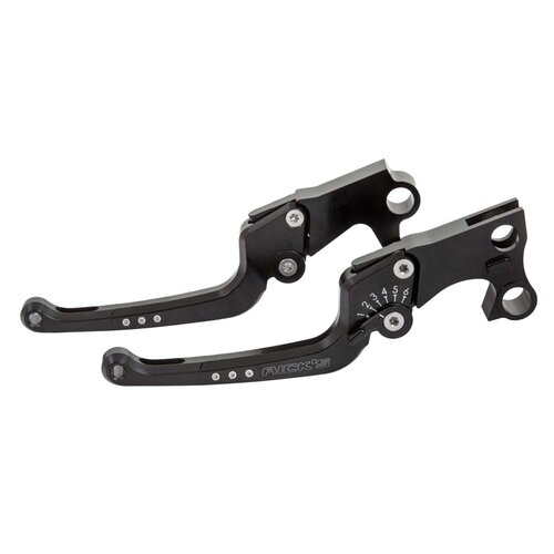 Rick's Motorcycles Good Guys Jeu de Leviers de Frein & Embrayage Réglable en 6 Positions Noir