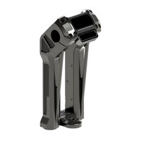 Clubstyle Pullback ST Kit rehausses guidon 10" Noir - Aluminium usiné CNC 3D, pince de guidon 1-1/4" (32mm)