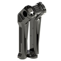 Clubstyle Pullback Riser Kit 8.5" with 2" Built-In Pullback and 1-1/4" Handlebar Clamp, Black Anodized Finish