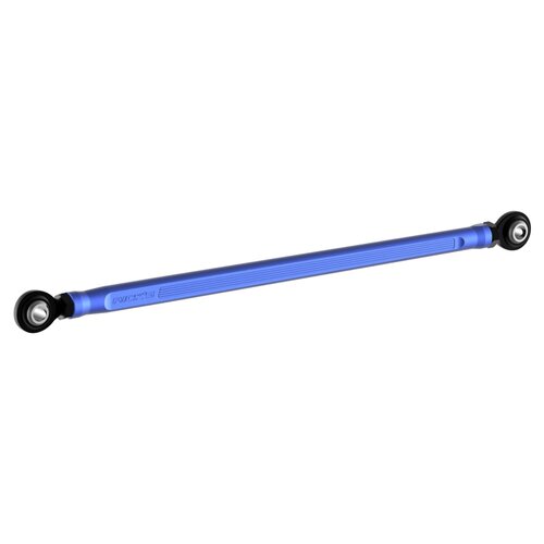 Rick's Motorcycles Lange Blauwe Schakelstang - Verstelbaar 314-326 mm, 6061 CNC Aluminium met 7075 Kogelgewrichtskoppen