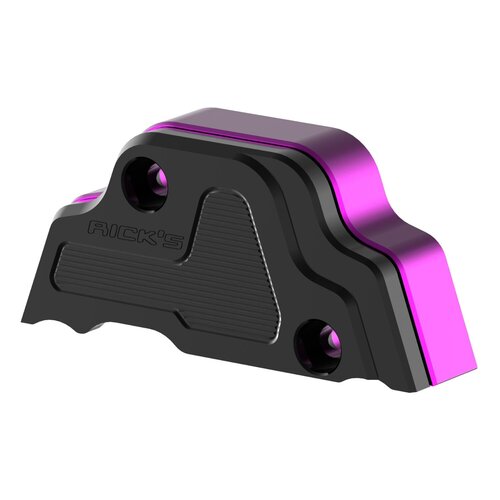 Rick's Motorcycles Cache capteur de position de vitesse en aluminium billette 6061 usiné CNC - Finition anodisée Black/Purple