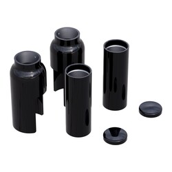Black Fork Cover Kit, 6-Piece, CNC Machined Aluminum