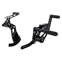 AK47 Forward Control Kit Standard Schwarz Eloxiert, Billet-Aluminium
