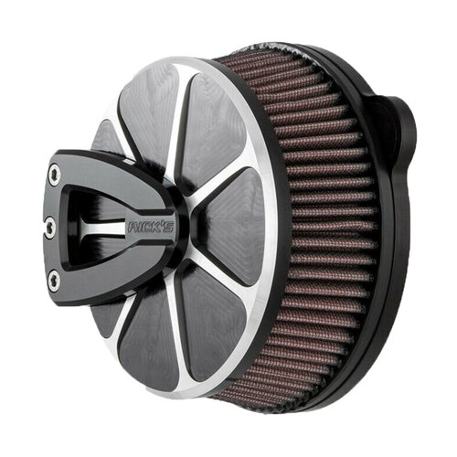 Rick's Motorcycles Good Guys Luftfilter Euro 3 zugelassen, CNC-gefrästes Billet-Aluminium