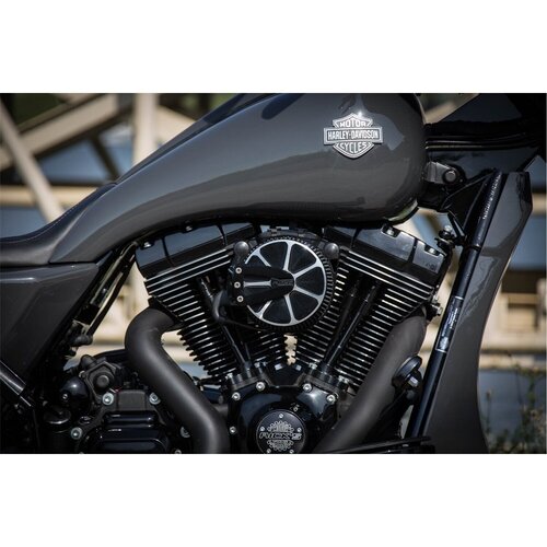 Rick's Motorcycles Kit filtre à air 'Good Guys' Euro 3 - Boîtier en aluminium billet usiné CNC avec élément filtrant K&N