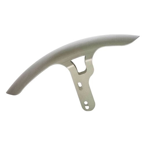 Rick's Motorcycles Garde-boue Avant 21" Short Acier - 370mm de Longueur pour Pneus 120/70-21" et 130/60-21"