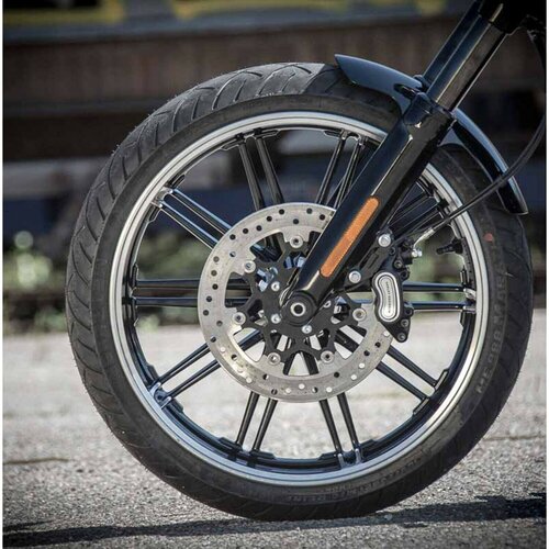 Rick's Motorcycles 21" Vorderer Kotflügel Short Stahl - 370mm Länge für 120/70-21" und 130/60-21" Reifen