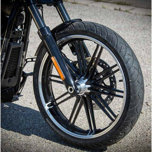Rick's Motorcycles 21" Voorspatbord Short Staal - 370mm Lengte voor 120/70-21" en 130/60-21" Banden