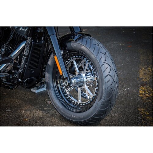 Rick's Motorcycles Custom Front Fender 16" Long 450 mm Unpainted Steel, 2.5 mm Steel, Bolt-On Installation