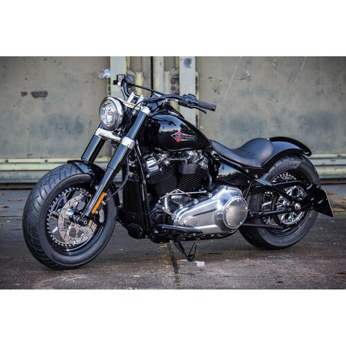 Rick's Motorcycles Custom Voorspatbord 16" Lang 450 mm Onbehandeld Staal, 2,5 mm Staal, Boutmontage