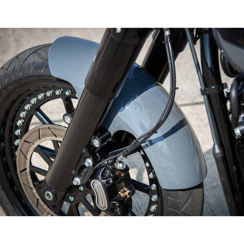 Rick's Motorcycles Long garde-boue avant 450 mm - Acier brut 2.5 mm pour modèles Softail 130/60-18"