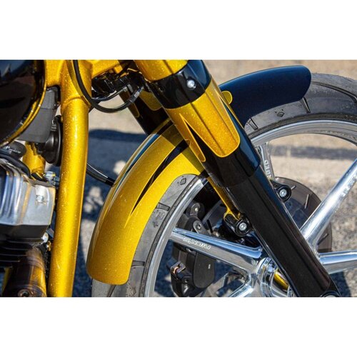 Rick's Motorcycles Softail 21" Custom Front Fender, Long 450mm, Unpainted 2.5mm Steel, 3D Laser Cut