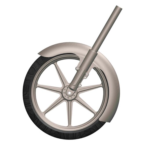 Rick's Motorcycles 21" Front Fender Touring "Standard" - 1075mm Deep-Drawn Steel, Bolt-On Installation