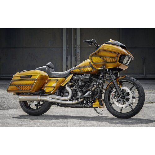Rick's Motorcycles 21" Front Fender Touring Shorty 457 mm Unpainted Steel for 3.50"/4.00" x 21" Wheels