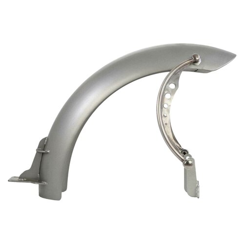 Rick's Motorcycles Stalen Achterspatbord Kit voor 150mm 16/17 Inch Banden - Bobber Style, Gemonteerd op de Swingarm