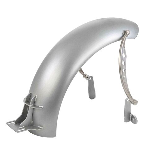 Rick's Motorcycles Kit Garde-boue Arrière en Acier pour Pneus 150mm 16/17 Pouces - Style Bobber, Monté sur le Swingarm