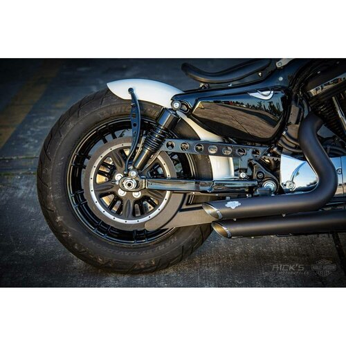 Rick's Motorcycles Bobber Rear Fender for 150/80-16 Rear Tire - 2 mm Deep-Drawn Steel Construction
