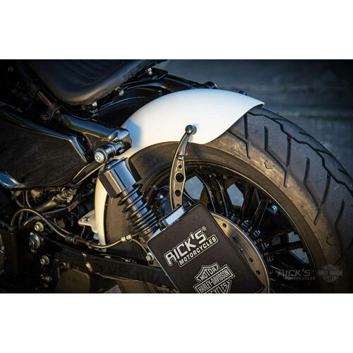 Rick's Motorcycles Garde-boue Arrière Bobber pour Pneu 150/80-16 - Construction en Acier Embouti 2 mm