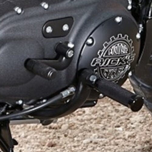 Rick's Motorcycles Shift Peg Knurled Style Black Anodized CNC Aluminum