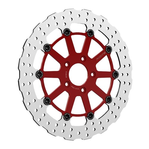 Rick's Motorcycles EL Diablo Disque de Frein Wave 11.5" (292 mm) Flottant Rouge Arrière
