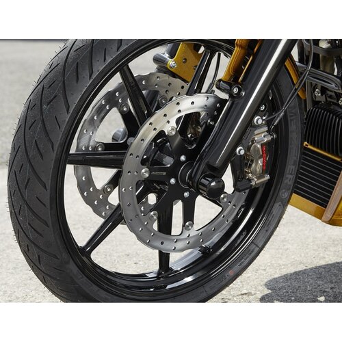 Rick's Motorcycles Seven Sins Wave Disque de Frein Flottant 13" (330 mm) - Acier Inoxydable Perforé