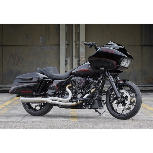 Rick's Motorcycles Front Wave Brake Disc 13" / 330mm, Floating, 5-Hole, Open Center, Cross-Cut Mount for OEM Radial Calipers