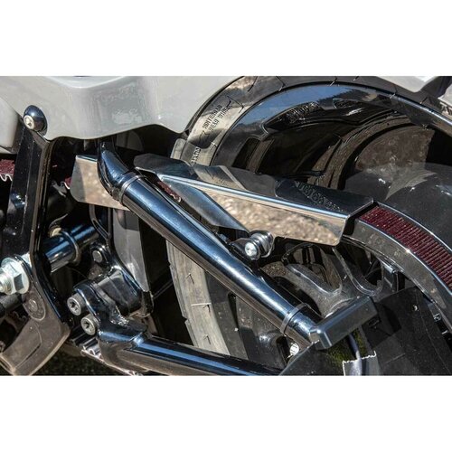Rick's Motorcycles Riemenschutz No-Cut Out, Poliert Edelstahl mit Montagematerial