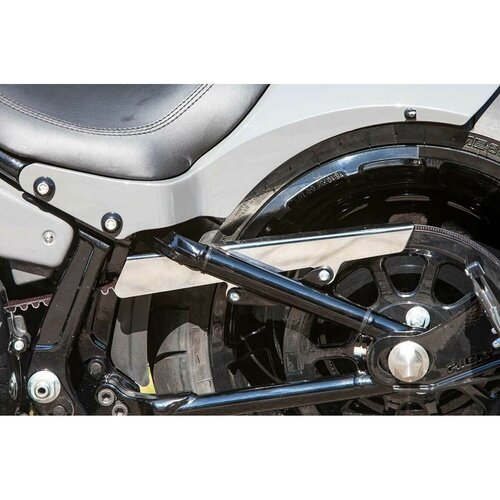 Rick's Motorcycles Riembeschermer No-Cut Out, Gepolijst Roestvrij Staal met Montagemateriaal