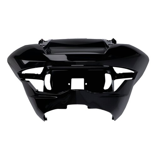 MCS 23-Up Style Sharknose Outer Fairing in Vivid Black ABS Plastic, OEM Reference 57001942