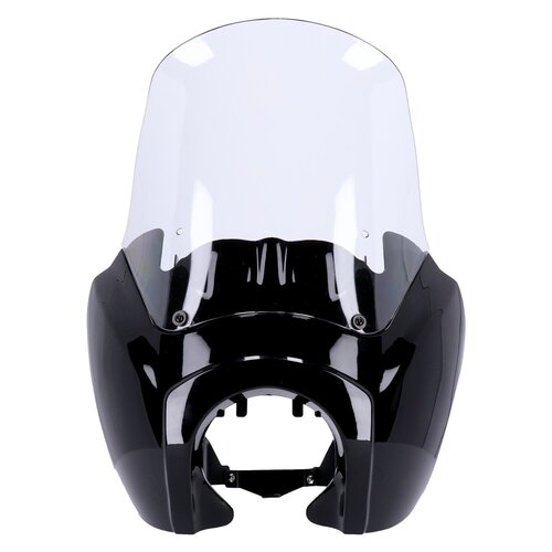 MCS Scheinwerferverkleidung - Gloss Black ABS Mit 15 Zoll Klarem Windschild