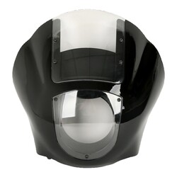 Viertelverkleidung mit klarem Windschild, Gloss Black