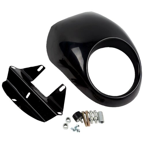 MCS Gloss Black ABS Scheinwerferverkleidung mit Befestigungshalter für 5-3/4 Zoll Scheinwerfer