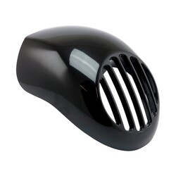 Mini-Carénage Phare Supérieur avec Grille de Phare Intégrée, Gloss Black, ABS Non Peint